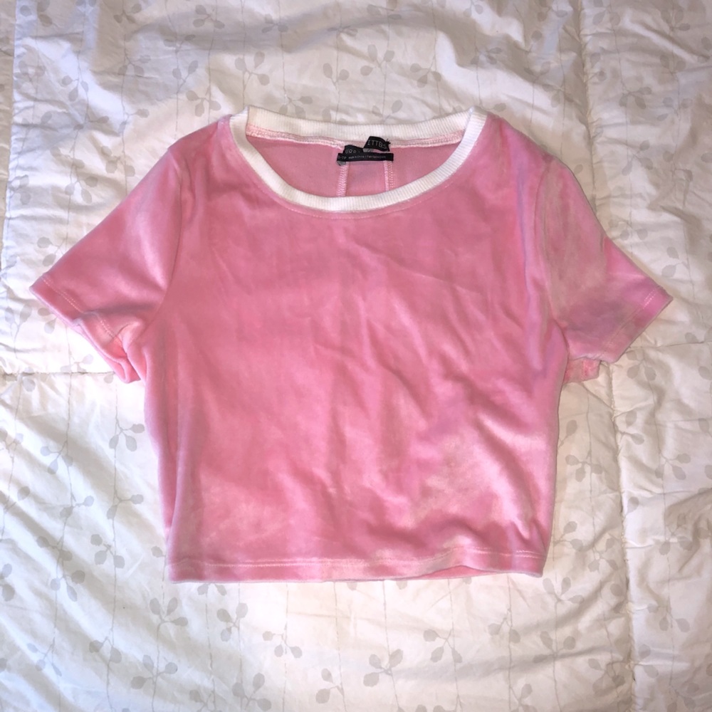 Urban Outfitters (XS) velvet crop top